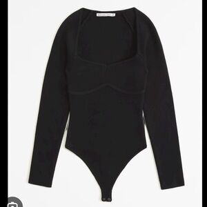 NWT Long-Sleeve Black Bodysuit - Sweetheart Sweater